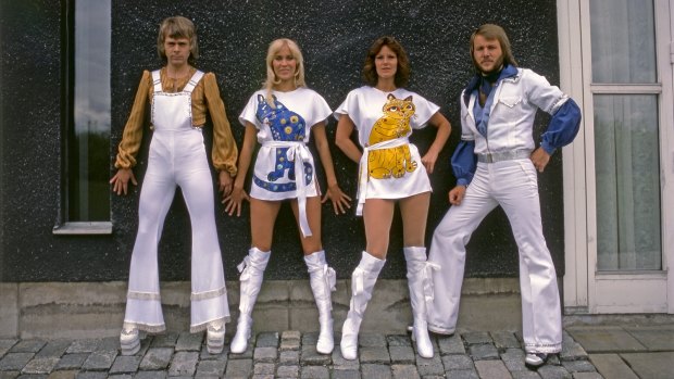 Sweden's Abba in their glory days ... Björn Ulvaeus, Agnetha Fältskog, Anni-Frid Lyngstand and Benny Andersson have come together twice in 2016.