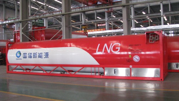 LNG tank from China Energy Reserve and Chemicals Group.