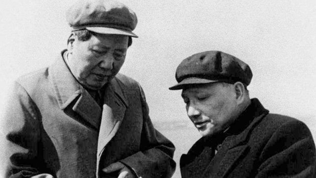 Chairman Mao Tse-tung (left) and Deng Xiaoping: Capitalist fever, like communism before it, stripped away the deep rich spiritual traditions of Buddhism and Taoism.