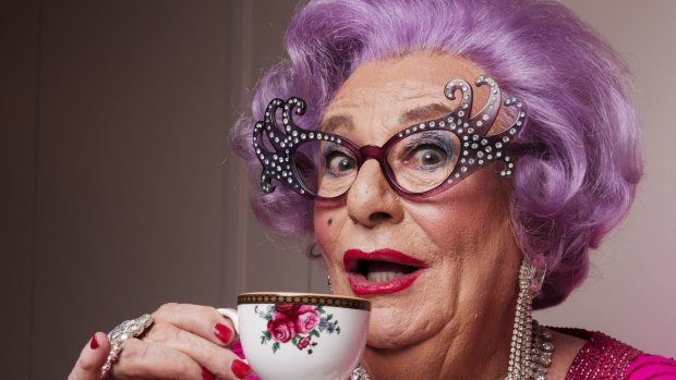 Dame Edna comes out of a retirement with a new show. 