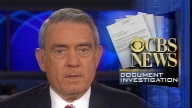 Dan Rather alleged that President George W Bush dodged the draft for Vietnam and was forced to apologise by CBS. 