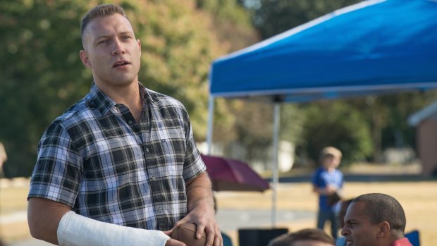 Jai Courtney in the supposed record-setting bomb, Man Down.