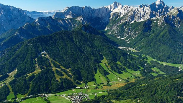 Julian Alps and Kranjska Gora, Slovenia. 