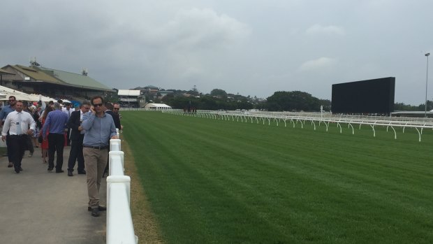 The screens have gone dark at Eagle Farm for Melbourne Cup day.