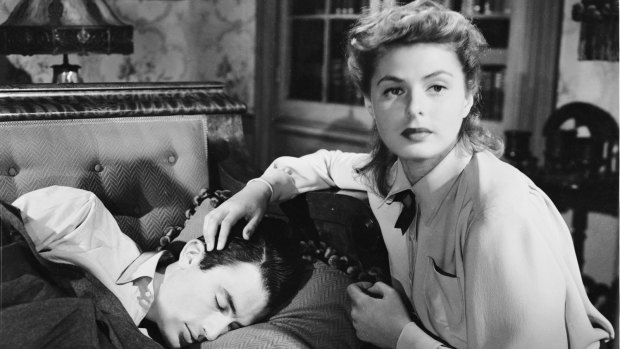 Ideal of womanhood: Ingrid Bergman nurses Gregory Peck in Alfred Hitchcock's <i>Spellbound</i>.