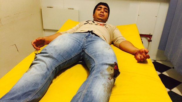 Zijah Haider, 17, was one of two youths beaten by Nauruan men in an attack.