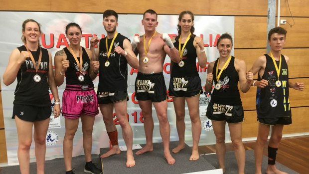 Canberra's Muaythai contingent won nine gold medals at the national championships.