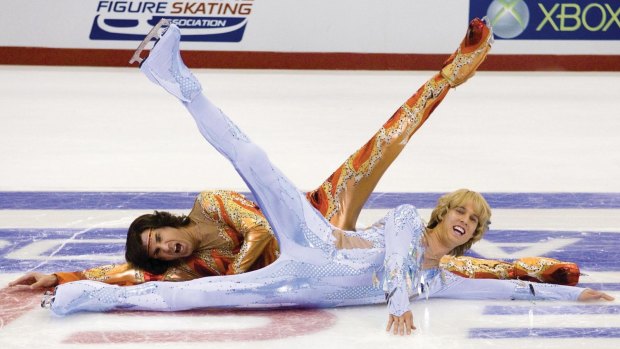 Will Ferrell (right) and Jon Heder in Blades of Glory.