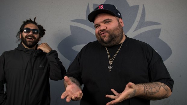 Australian hip hop duo A.B. Original are up for six awards. 
