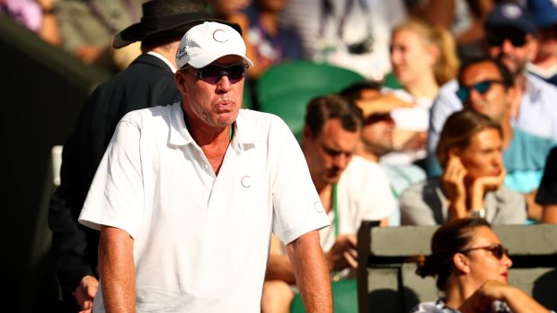 Looking on: Andy Murray's coach Ivan Lendl believes only four men have a real shot at Wimbledon this year.