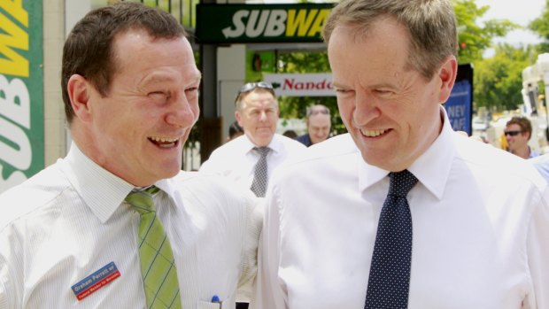 Labor MP Graham Perrett (pictured with leader Bill Shorten) has spoken to Liberal and Greens MPs about prospect of a cross-party same-sex marriage bill but appears to have cooled on the idea.
