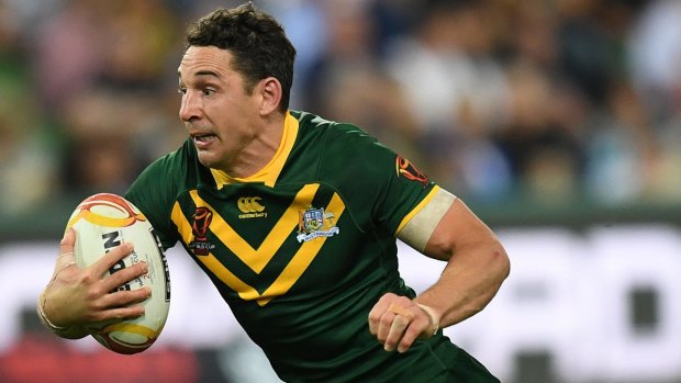 Confident: Billy Slater is not expecting to taste defeat when the Kangaroos play Tonga.