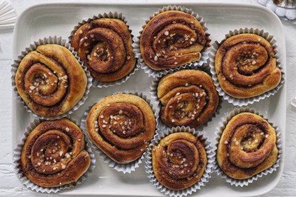 Christmas morning treat: Cinnamon buns.