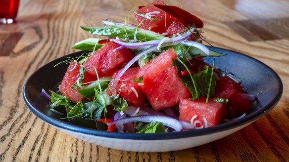 Fresh and summery: watermelon salad.