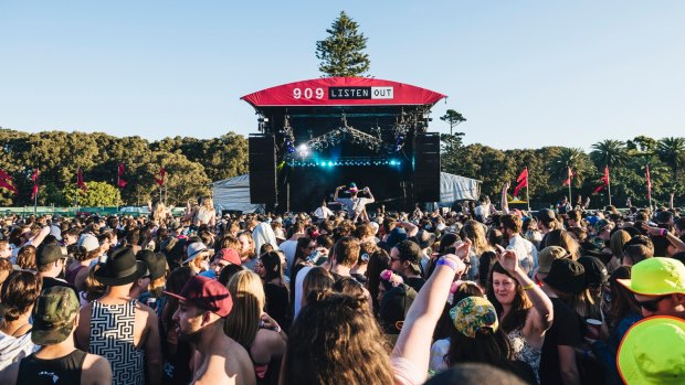 Listen Out music festival in Sydney in 2014.
