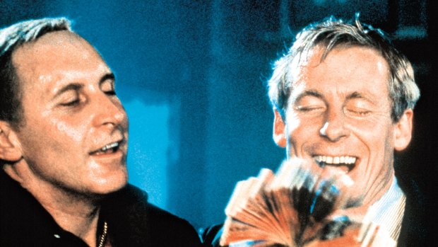 Tony Martin and Richard Roxburgh in the original 'Blue Murder', which screened on the ABC in 1995.