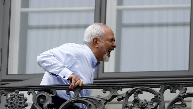 Iranian Foreign Minister Javad Zarif in Vienna on Monday. 