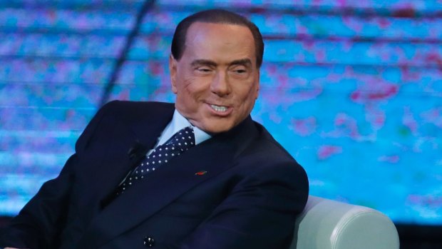 Silvio Berlusconi on an Italian talk show.