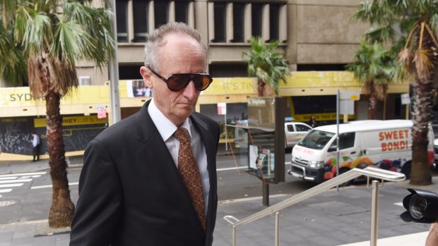 Mark Tedeschi, QC, arrives at the NSW Supreme Court.