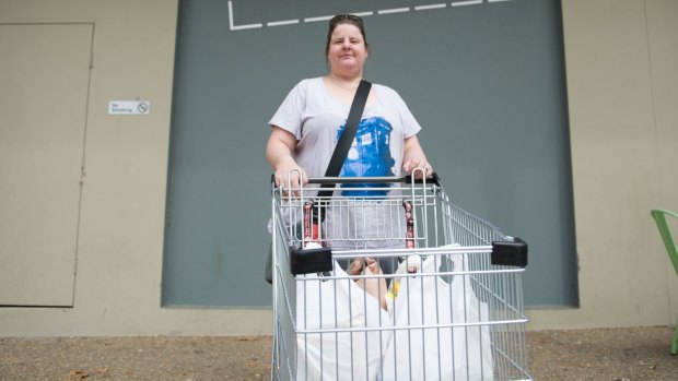 Lyndall Thorn, of Chifley, is prepared to travel to shop at Supabarn.