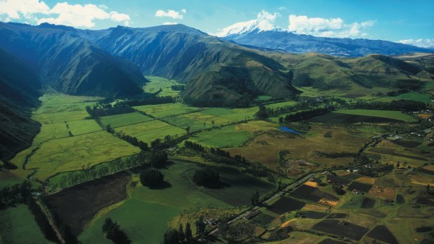 Hacienda Zuleta seen from above.