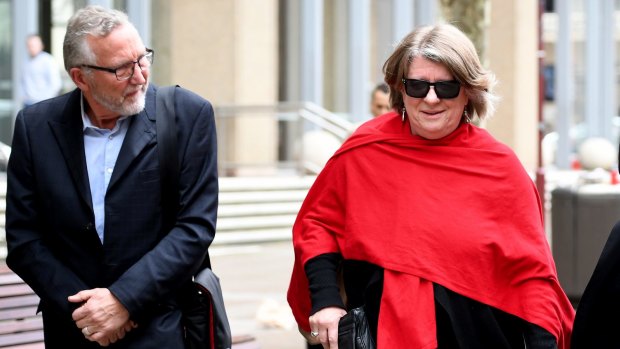 Mark and Lynn Kelsall leave the NSW Court of Criminal Appeal in Sydney on Monday.