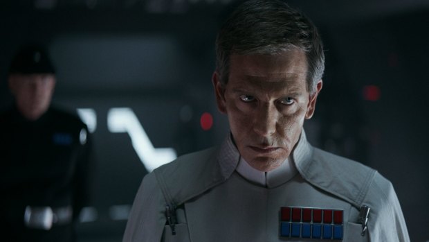 Ben Mendelsohn portrays Director Krennic in <i>Rogue One: A Star Wars Story</i>.