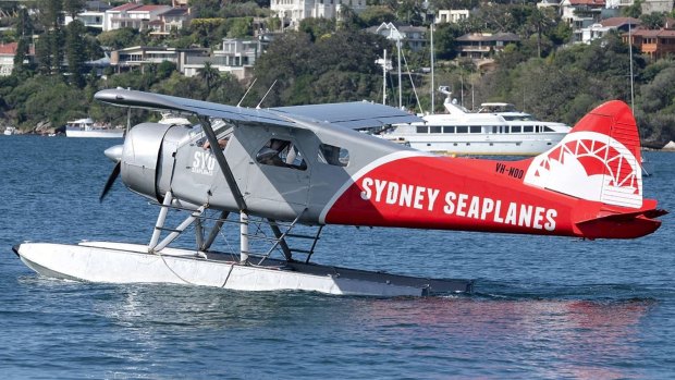 Sydney Seaplanes' single-engine DHC-2 Beaver Seaplane. 