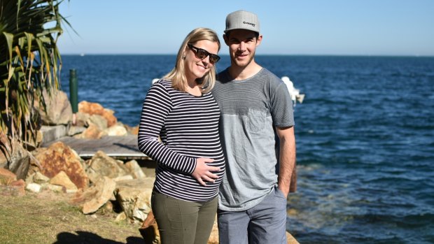 Brisbane couple Lindsay Klein and Lani Jennings are expecting their first child, a daughter, in December. Lindsay is an engineer for Aurecon and is taking part in the company's "shared care" program to take three months off to look after the baby when Lani goes back to work.