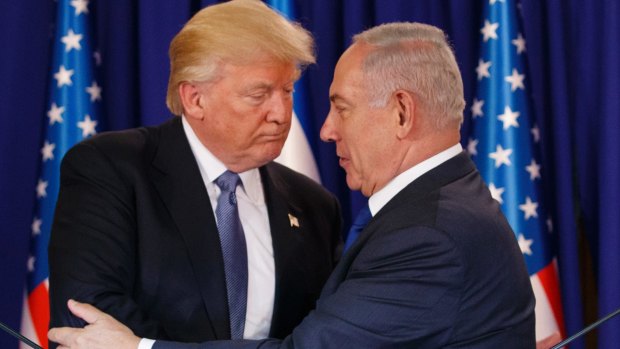 US President Donald Trump with Israeli Prime Minister Benjamin Netanyahu in May.