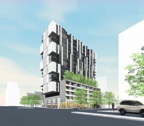 An artist's impression of the proposed Zagame development on Lygon Street.