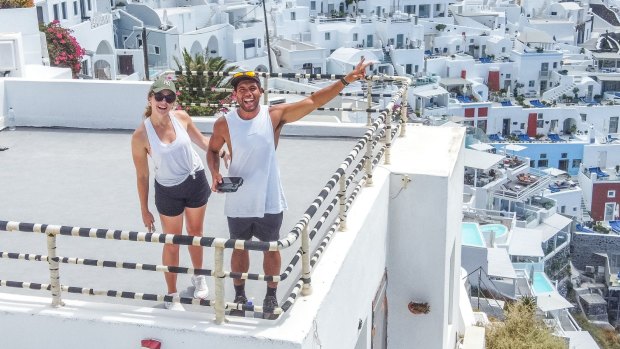 London-based Australians Mark and Mikaela Elbourne chased the sun to Greece and Italy during the European summer.