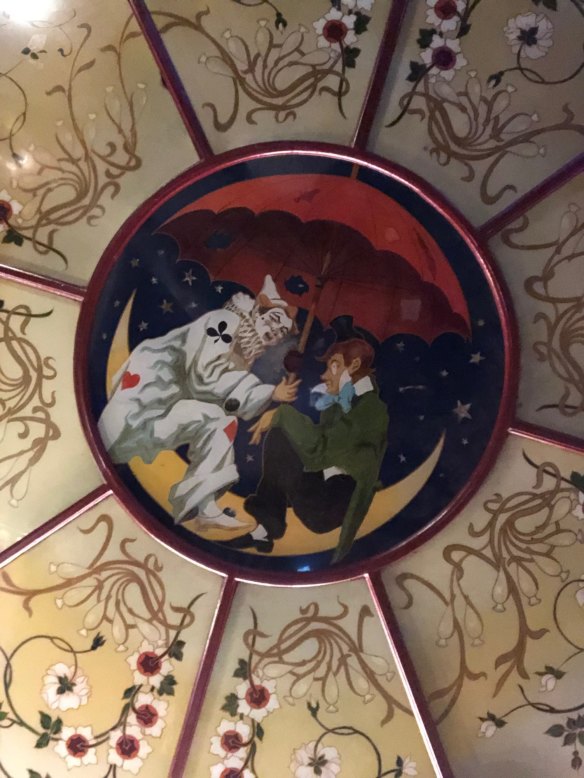 A detail from the Instagram-famous ceiling at Clown Bar, Paris.
