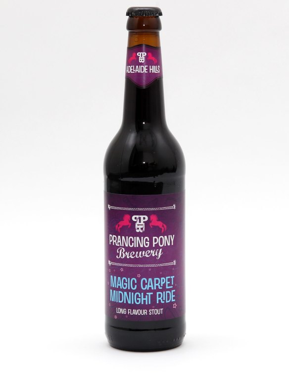 Prancing Pony Brewery's 'Magic Carpet, Midnight Ride' stout is great with oysters.