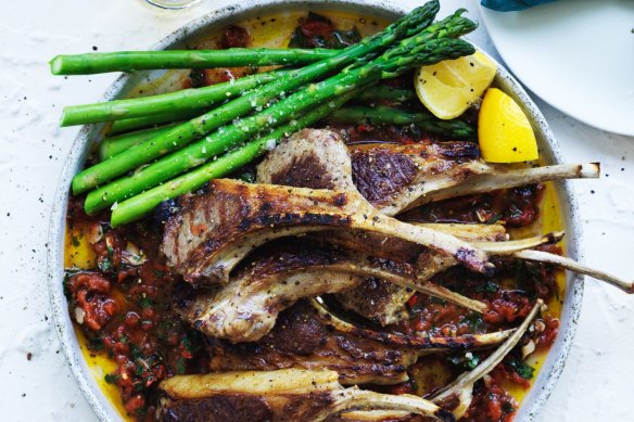 Serve the cutlets with seasonal greens, such as asparagus spears.
