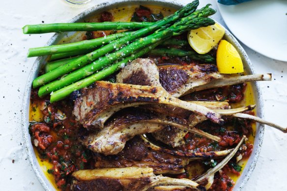 Serve the cutlets with seasonal greens, such as asparagus spears.