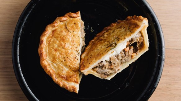 Matti Fallon's lamb, goat's cheese and truffle pie.