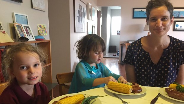 Apartment family: Buranda's Stephanie Jolly, with her daughters Veronica,6, and Josephine,2.