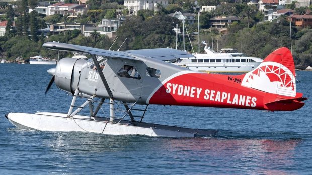 Sydney Seaplanes' single-engine DHC-2 Beaver Seaplane. 