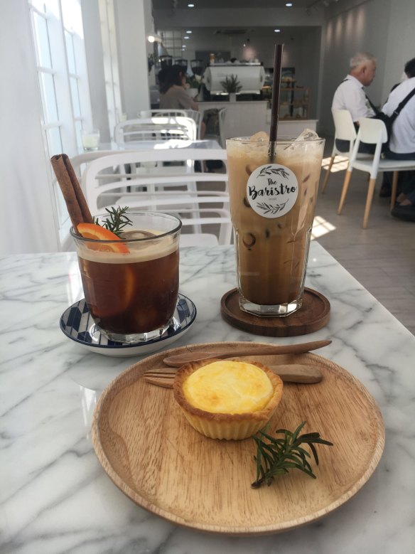 Fancy Thai iced coffee at The Baristro in Chiang Mai.
