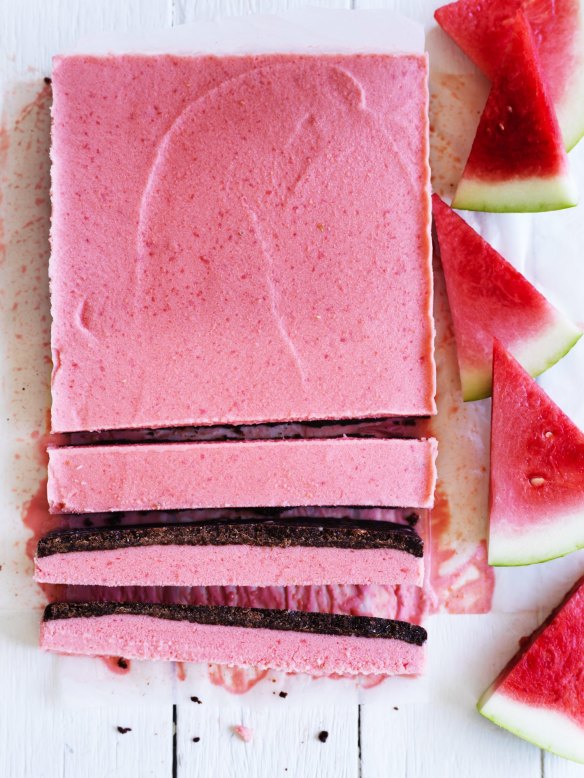Freeze some watermelon and whiz it into creamy ice-cream.