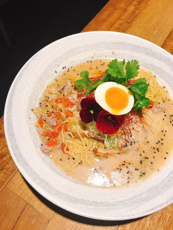 Whisky spiked ramen at Shizuku Ramen.