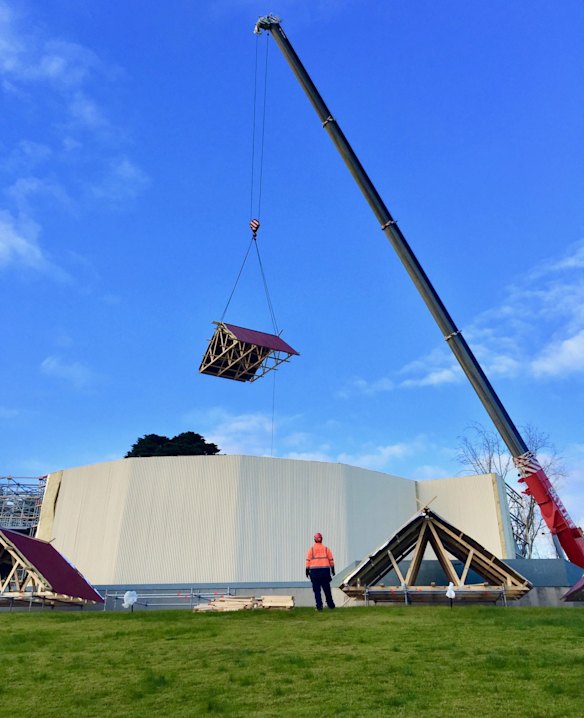 A feat of engineering to get a modern construction to match Shakespeare's Globe Theatre.