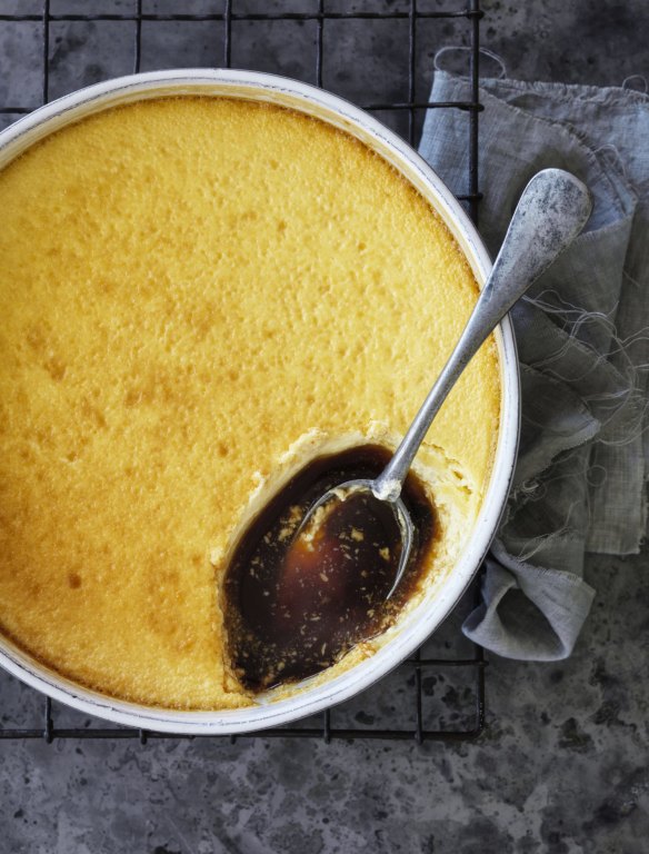 Family favourite: Liaw's baked sour cream custard.