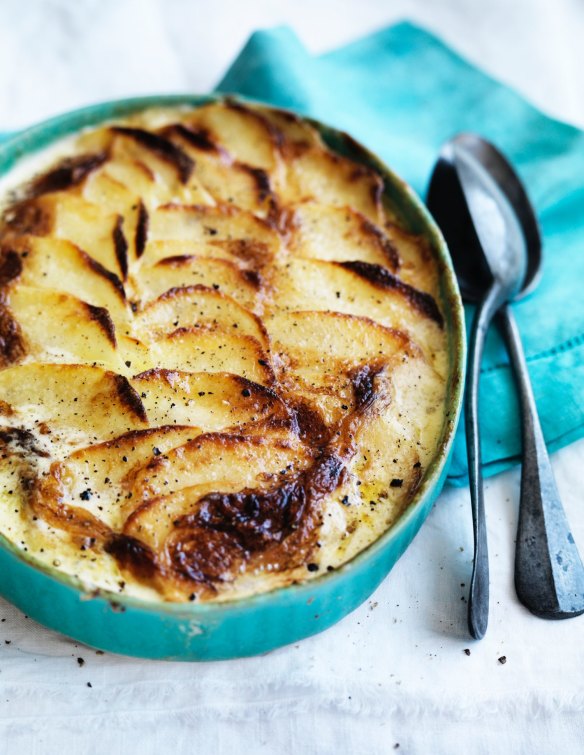 Neil Perry's creamy potato gratin.