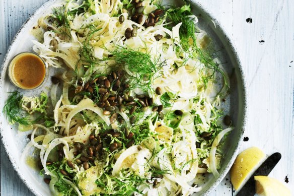 Brussel sprout and fennel salad.