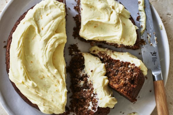 This cake swaps carrot for beetroot - but keeps the cream cheese icing.