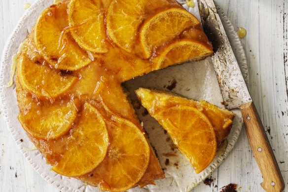 Serve this orange cake with cold custard or cream.