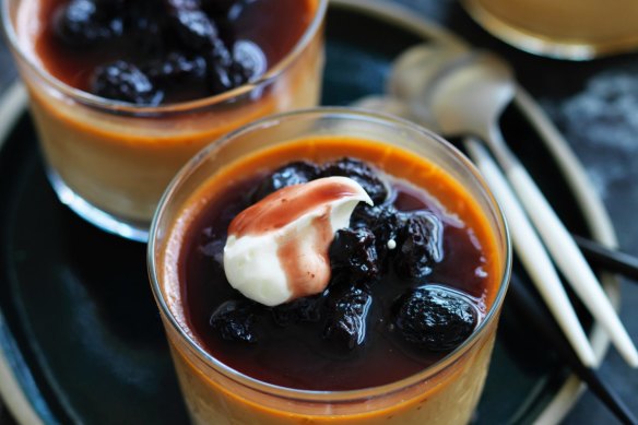 Butterscotch pudding pots.