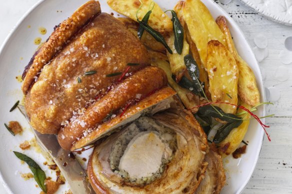 Guy Grossi's porchetta  - save leftovers for sandwiches.